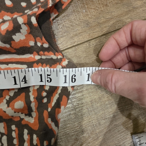 Toad And Co. Geometric Patterned Dress - Brown and Orange - Picture 3 of 4